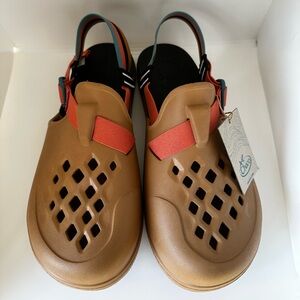 Chaco Chillos Clog Men’s 15 Retro Camel Brown NWT